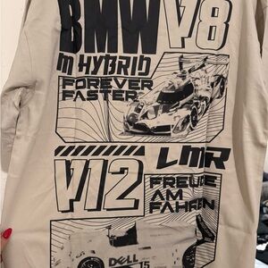BMW V8 Hybrid Graphic Tee in Gray